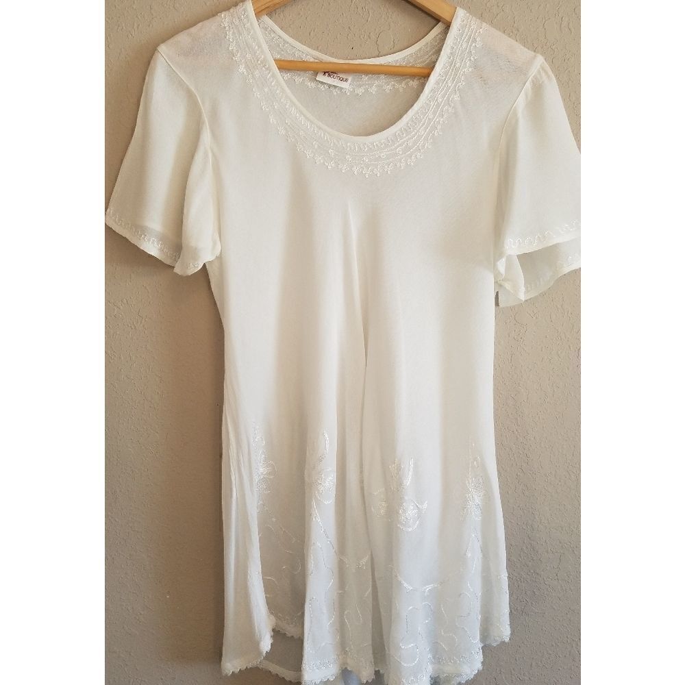NWOT India Boutique Embroidered Top